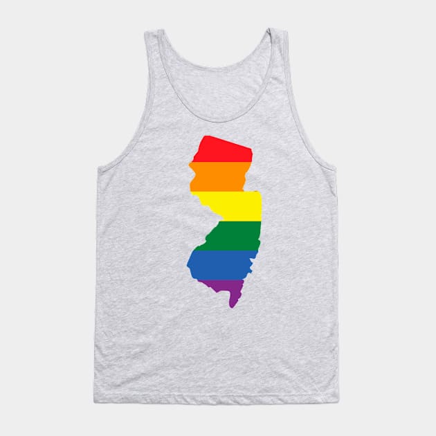 New Jersey state pride shirt Tank Top by FiftyStatesOfGay